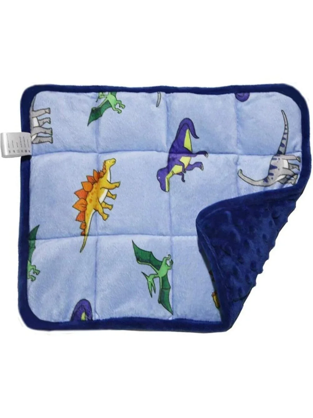 5 lb Mini Weighted Lap Pad for Kids - Blue Dinosaur Sensory Blanket 16